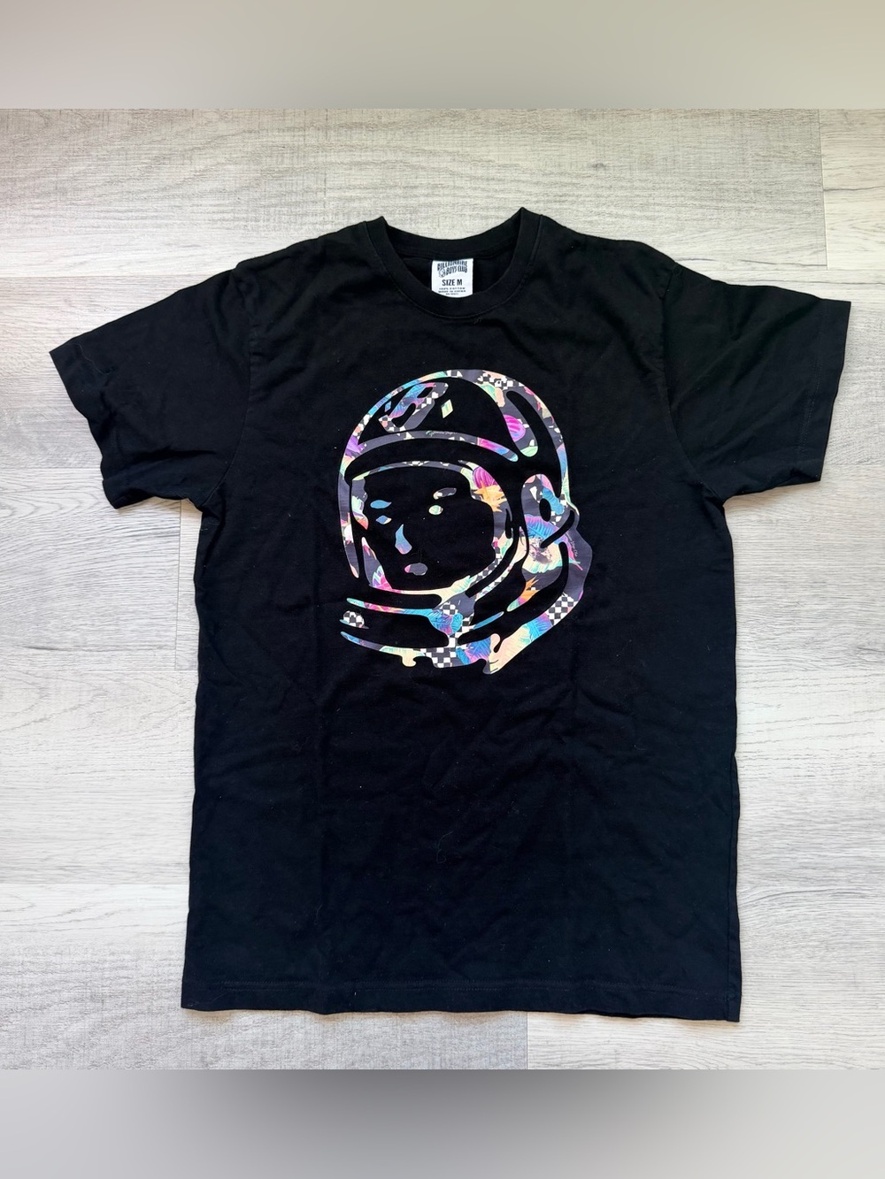 Billionaire Boys Club Black Tee with Multicolor Astronaut Graphic